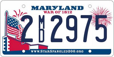 MD license plate 2MD2975