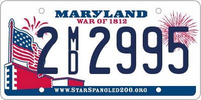 MD license plate 2MD2995