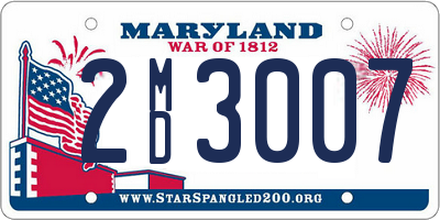 MD license plate 2MD3007