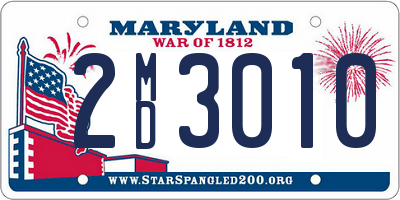 MD license plate 2MD3010