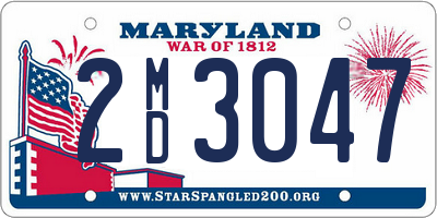 MD license plate 2MD3047