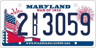 MD license plate 2MD3059