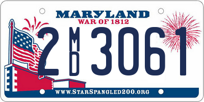 MD license plate 2MD3061