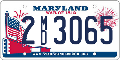 MD license plate 2MD3065