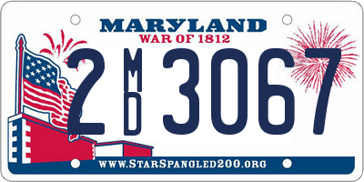 MD license plate 2MD3067