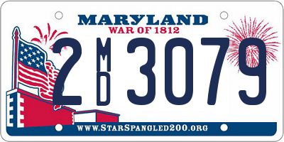 MD license plate 2MD3079