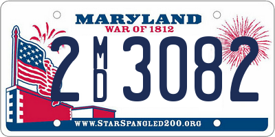 MD license plate 2MD3082