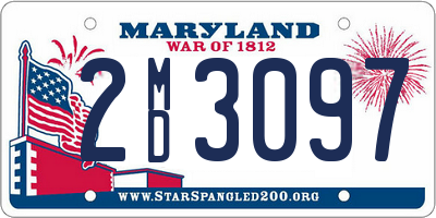 MD license plate 2MD3097