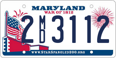 MD license plate 2MD3112