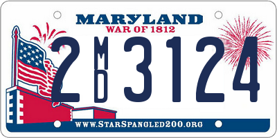 MD license plate 2MD3124