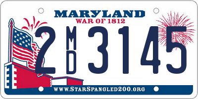 MD license plate 2MD3145