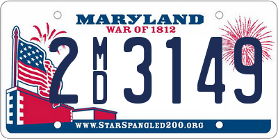 MD license plate 2MD3149