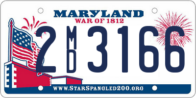 MD license plate 2MD3166