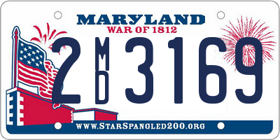 MD license plate 2MD3169