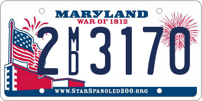 MD license plate 2MD3170