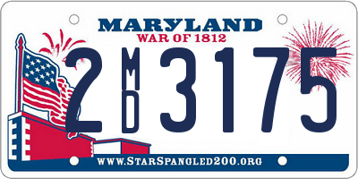 MD license plate 2MD3175