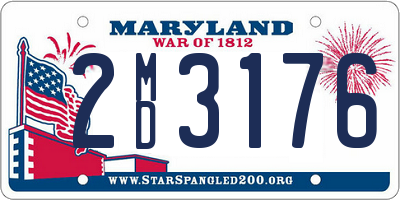 MD license plate 2MD3176