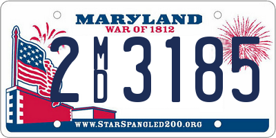 MD license plate 2MD3185
