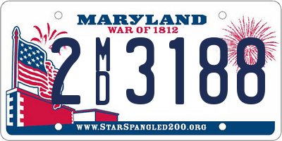 MD license plate 2MD3188