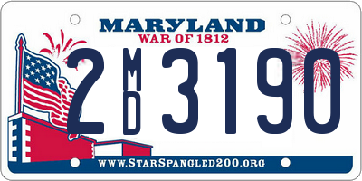 MD license plate 2MD3190