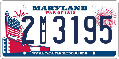 MD license plate 2MD3195