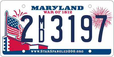 MD license plate 2MD3197