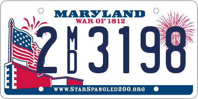 MD license plate 2MD3198