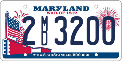 MD license plate 2MD3200