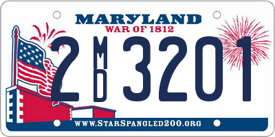 MD license plate 2MD3201