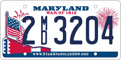 MD license plate 2MD3204