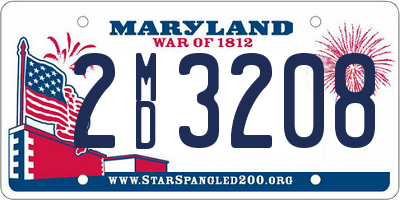 MD license plate 2MD3208