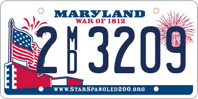 MD license plate 2MD3209