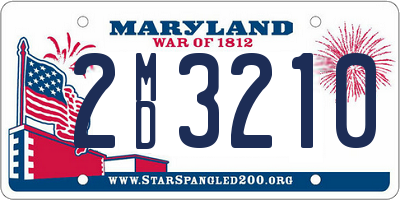 MD license plate 2MD3210