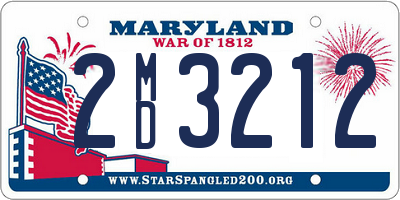 MD license plate 2MD3212