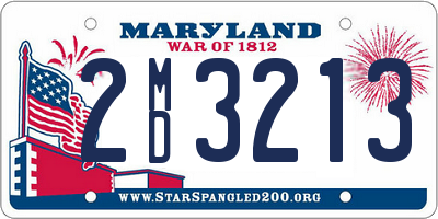 MD license plate 2MD3213