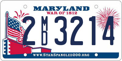 MD license plate 2MD3214