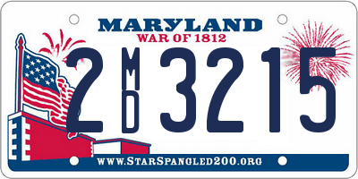 MD license plate 2MD3215