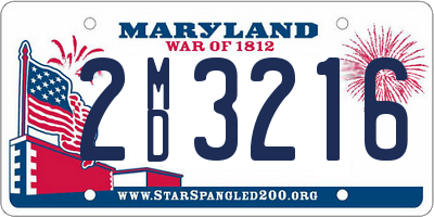 MD license plate 2MD3216