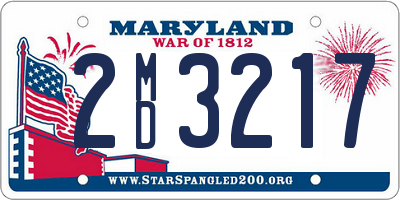 MD license plate 2MD3217