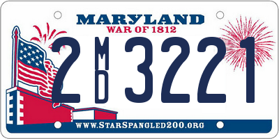 MD license plate 2MD3221