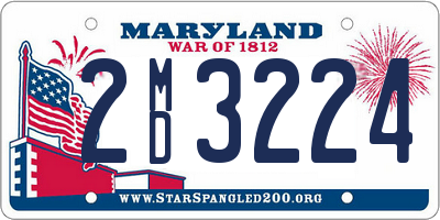 MD license plate 2MD3224