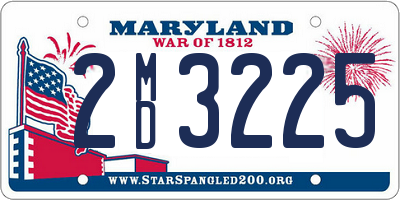 MD license plate 2MD3225