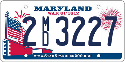 MD license plate 2MD3227