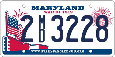 MD license plate 2MD3228