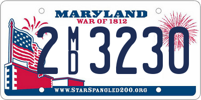 MD license plate 2MD3230