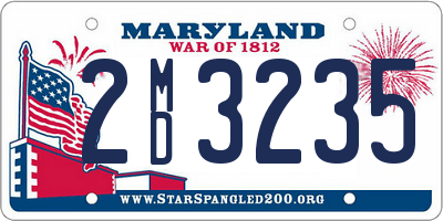 MD license plate 2MD3235