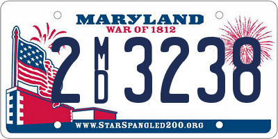 MD license plate 2MD3238