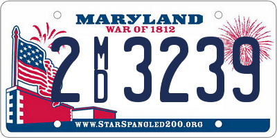 MD license plate 2MD3239