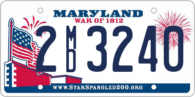 MD license plate 2MD3240