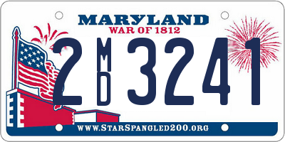 MD license plate 2MD3241